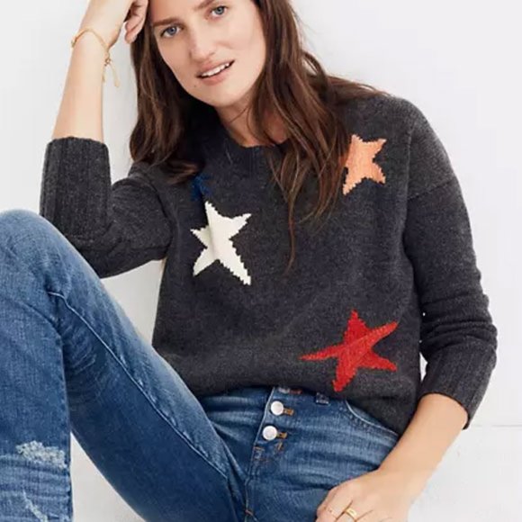 Madewell Gray Starry Night Pullover Sweater - Picture 10 of 10